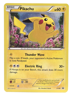 Pikachu Black Star Holo Promo Card XY89 XY HP 60 - Image 1