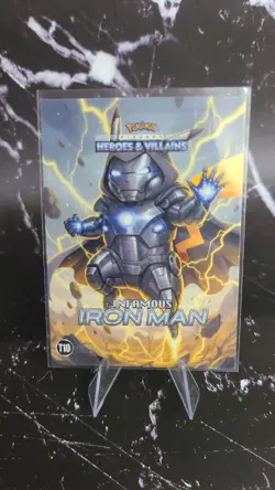 Iron Man T10 Pikachu Heroes and Villains FE Pokemon Card - Image 1