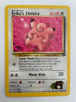 Erika's Clefairy 40/132 Reg. Gym Challenge Pokemon TCG Card NM - Image 1
