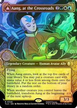 Aang, at the Crossroads Foil Showcase Avatar: The Last Airbender NM MTG - Image 1