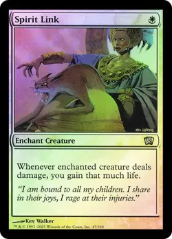 8th Edition MTG Foil Spirit Link Magic - Image 1