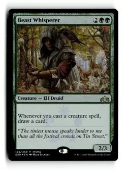 Magic: The Gathering Creature Beast Whisperer Rare 123/259 P Promo - Image 1