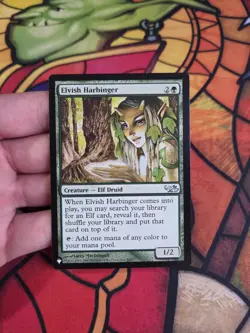 Elvish Harbinger (DD1) The List Reprints Mystery Booster 2 MTG NM - Image 1