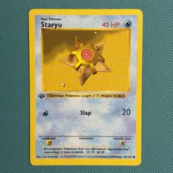 Pokemon Vintage 1st Edition Staryu 065/102 Base Set (shadowless) Wotc 1999 - Image 1