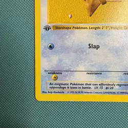 Pokemon Vintage 1st Edition Staryu 065/102 Base Set (shadowless) Wotc 1999 - Image 5