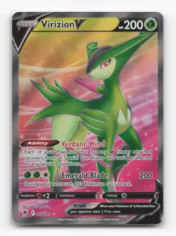 Pokemon TCG - Virizion V 164/189 Near Mint Ultra Rare Astral Radiance - Image 1