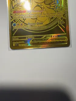 Pokemon TCG: Ascended Hero’s MEGA DRAGONITE EX 295/217 GOLD HYPER RARE - Image 2