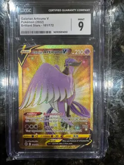 Pokemon TCG: Galarian Articuno V 181/172 Holo CGC 9 Mint - Image 1