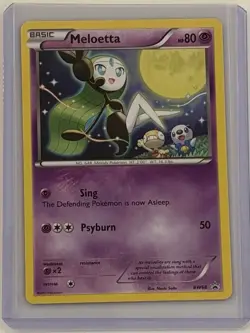Pokemon Meloetta BW68 Non-Holo Black and White Promo 2012 Lightly Played #BW68 - Image 1