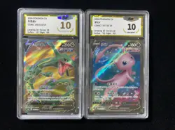 2024 Pokemon TCG S-Chinese Rayquaza Mew SR Super Rare Holo PGS 10 Lot*2 LU57 - Image 1