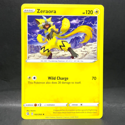 2021 POKEMON FUSION STRIKE ZERAORA 102/264 (RARE) - Image 1