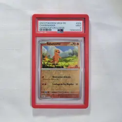 Pokemon TCG Charmander (Salameche) #004 SV 151 MEW FR GameStop Stamp Promo PSA 9 - Image 1