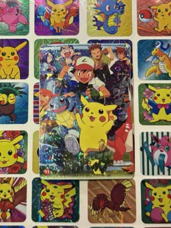 Pokemon Pikachu Vintage Pocket Monsters Vending HOLO Prism Sticker Nintendo 98 - Image 2