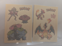 2000 Pokemon Merlin (18) Tattoo Lot NEW UNUSED but open CHARIZARD lot vintage - Image 3
