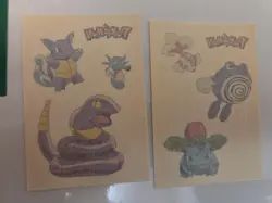 2000 Pokemon Merlin (18) Tattoo Lot NEW UNUSED but open CHARIZARD lot vintage - Image 4