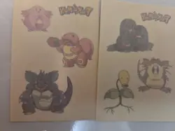 2000 Pokemon Merlin (18) Tattoo Lot NEW UNUSED but open CHARIZARD lot vintage - Image 5