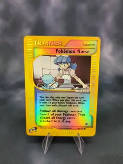 Pokemon Nurse 145/165 Expedition Base Set Reverse Holo - Image 1