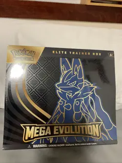 Pokemon TCG Mega Evolution Elite Trainer Box Lucario ETB Factory Sealed New - Image 1