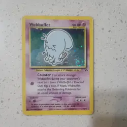 Wobbuffet - 16/75 - Neo Discovery Holo Rare MP (Pokemon TCG 2001) - swirl! - Image 1