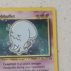 Wobbuffet - 16/75 - Neo Discovery Holo Rare MP (Pokemon TCG 2001) - swirl! - Image 3