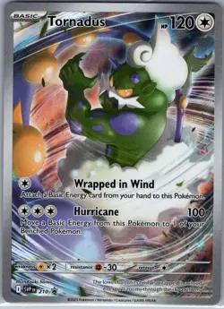 Tornadus SVP 210 SV: Scarlet & Violet Promo Cards - Pokemon Card - NM - Image 1