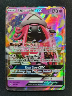 Tapu Lele GX Guardians Rising 60/145 World Championships 2017 Pokemon Card - LP - Image 1
