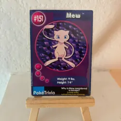 Mew #151 Pokemon Burger King 1999 PokeTrivia Movie Card Original 151 - Image 1