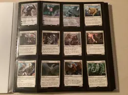 MTG WAR OF THE SPARK NEAR COMPLETE SET W/ULTRA PRO BINDER READ - Image 1