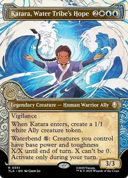 Katara, Water Tribe's Hope Showcase Avatar: The Last Airbender NM MTG - Image 1