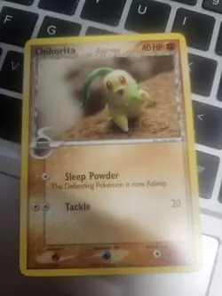 Pokemon TCG Chikorita (Delta Species) EX Dragon Frontiers 44/101 Regular Common - Image 1