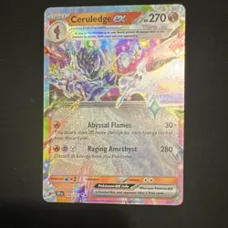 Pokemon Ceruledge EX Sv08 Surging Sparks Double Rare Holo 036/191 270 HP Card - Image 1