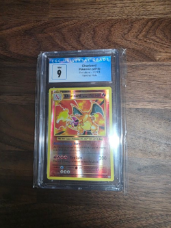 2016 Pokemon XY Evolutions Charizard Reverse Holo Foil 11/108 CGC 9 - Image 1
