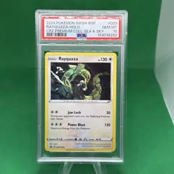 2024 POKEMON SWSH BLACK STAR PROMO #029 RAYQUAZA-HOLO PSA 10 - Image 1