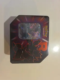 Team Rocket's Nidoking ex Pokemon TCG Tin - Factory Sealed - Image 1