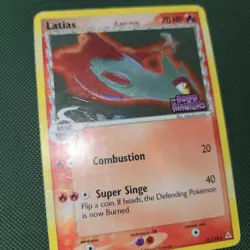 HP Latias 21/110 Delta Species Reverse Holo EX Holon Phantoms Stamped Pokemon - Image 3
