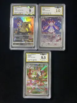 2025 Pokemon TCG S-Chinese Mimikyu Kirlia AR Art Rare Holo PGS 10 Lot*3 LU57 - Image 1