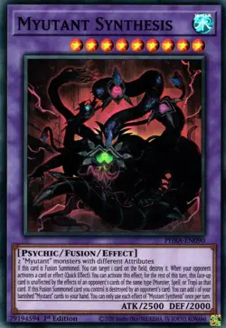 PHRA-EN090 Myutant Synthesis Super Rare 1st Edition Near Mint YuGiOh TCG - Image 1