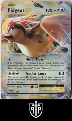 Pokemon - Pidgeot EX 64/108 Evolutions - Holo EX Rare - NM - Image 1