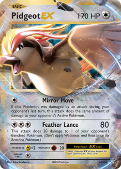 Pokemon - Pidgeot EX 64/108 Evolutions - Holo EX Rare - NM - Image 4