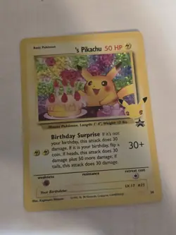 Pokemon Celebrations Classic Collection Birthday Pikachu 24/53 Stamped Holo NM - Image 1
