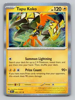 Tapu Koko 65/191 Promo Deck Exclusives Pokemon - Image 1
