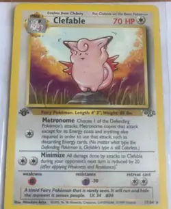 Pokemon Clefable Base Set 2 Holo, Jungle Holo, & 1st Vintage WOTC Excellent/NM - Image 3
