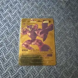 Grimmsnarl VMAX Gigantamax 115/189 HP330 Gold Foil Fan Art Pokemon PACK FRESH - Image 1