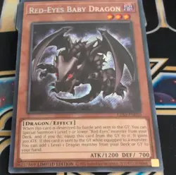 Yu-Gi-Oh! Red-Eyes Baby Dragon LDS1-EN010 Limited Secret Rare NM - Image 1