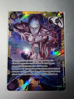 ✅ One Piece OP15-118 Adventures on Kami's Island Enel Gold SEC English NM FRESH - Image 1