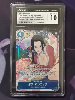 2024 ONE PIECE PRB STORAGE BOX SET SUPER RARE #ST17-004 BOA HANCOCK CGC 10 - Image 1