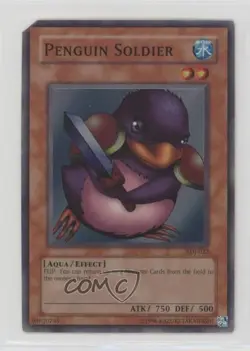 Penguin Soldier Unlimited YuGiOh Starter Deck Joey #SDJ-022 2003 READ - Image 1