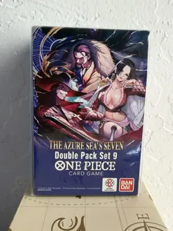 Bandai One Piece Card Game The Azure Sea's Seven Double Pack Set 9 Booster Kit - Image 1