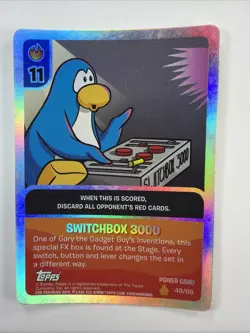 Club Penguin Switchbox 3000 Foil Power Card, Jitsu Disney TCG 49/68 - Image 1