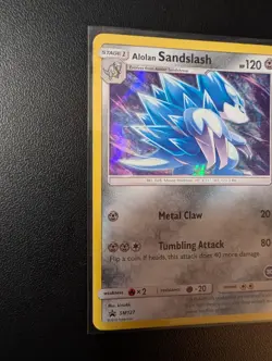 Pokemon SM127 Alolan Sandslash Holo Black Star Promo Card Sun & Moon - Image 2